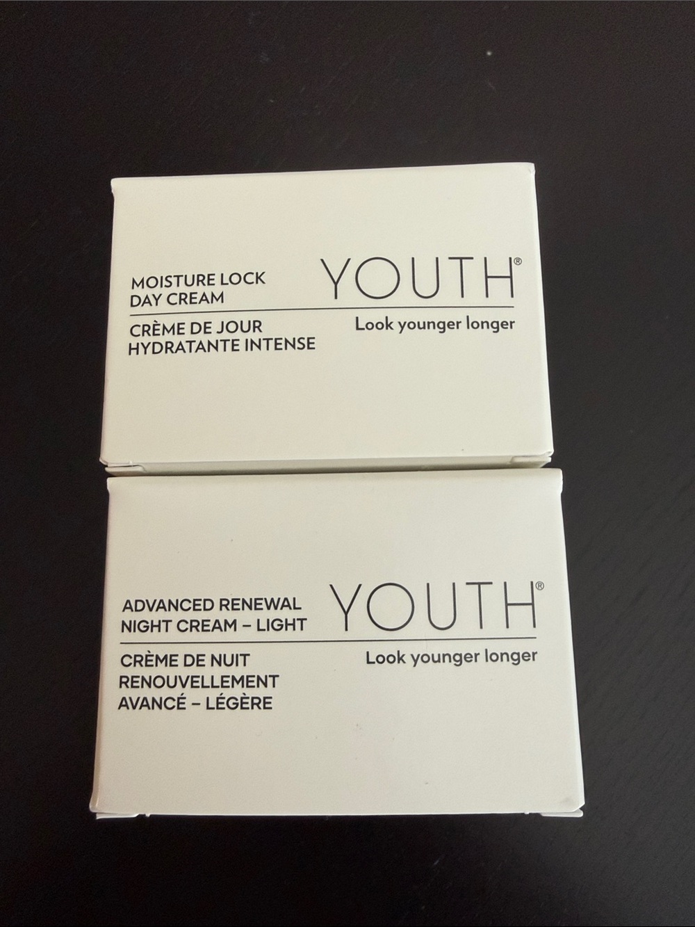 Shaklee YOUTH Moisture Lock Day Cream & Advanced Renewal Night Cream - White